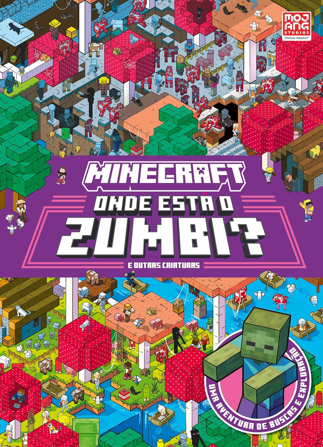 Livro Minecraft Onde está o zumbi