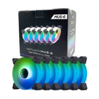 Kit com 6 Fans RGB Fan 120mm