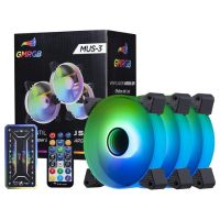 Kit com 3 Fans RGB Fan 120mm