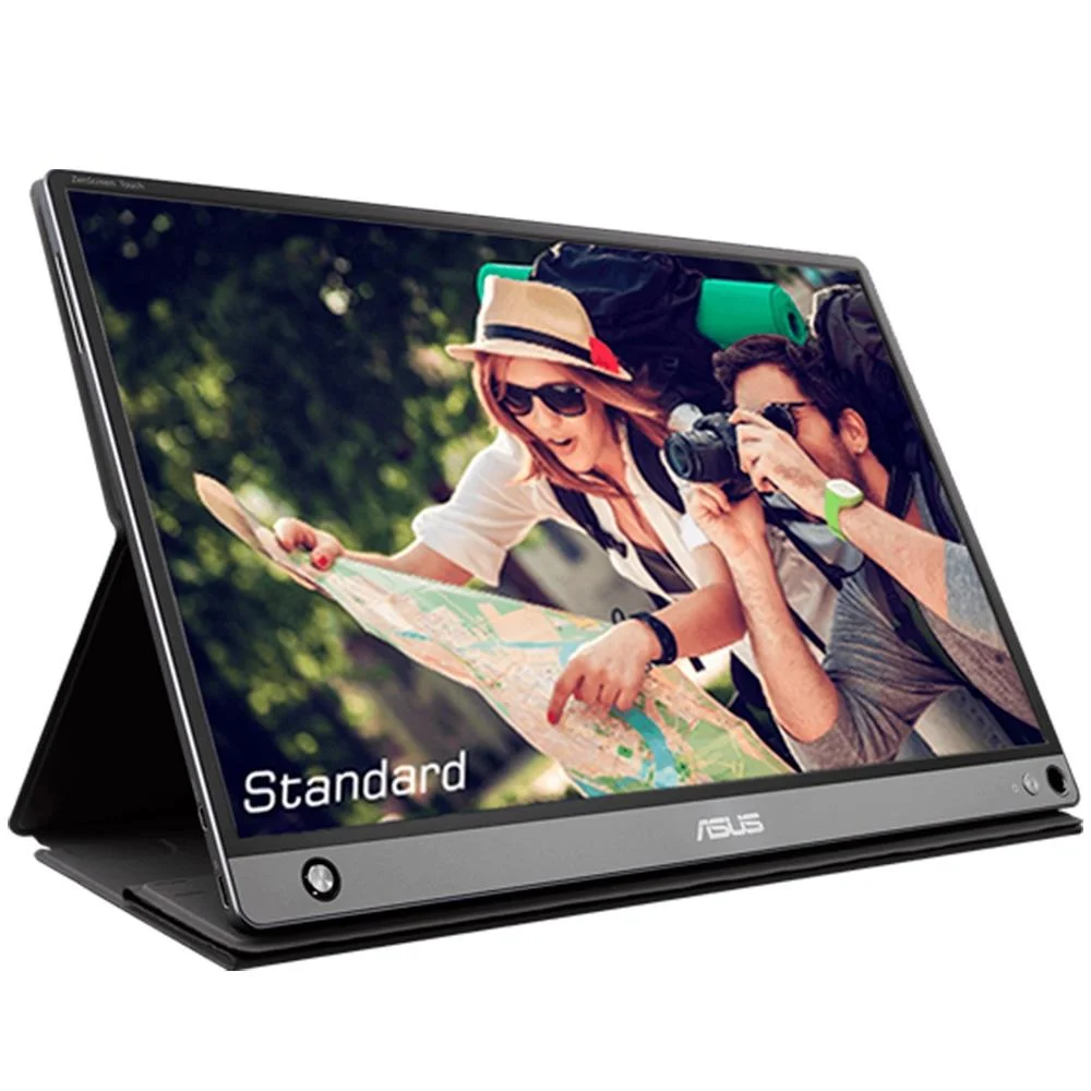 Monitor Portátil ASUS 15.6" FHD, IPS, Touch, USB-C, Micro HDMI, Ultra Leve, Cinza Escuro