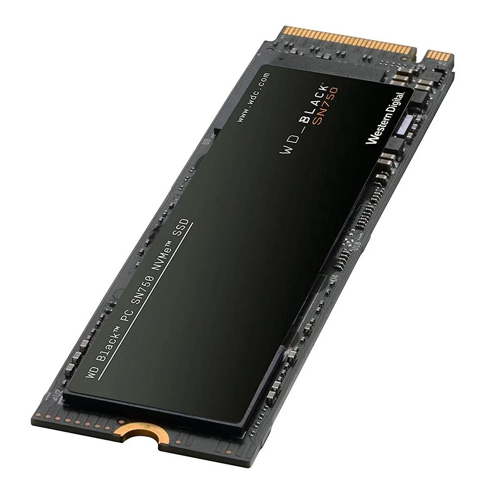 SSD WD Black SN750, 1TB, M.2, NVMe, Leitura 3430MB/s, Gravação 3000MB/s