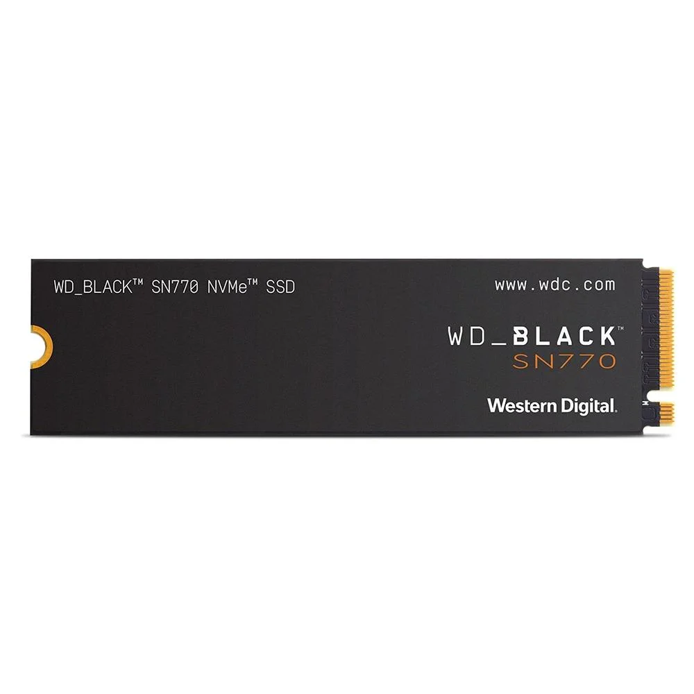 SSD WD Black SN770, 1TB, M.2, PCIe Gen4x4, NVMe, Leitura: 5150MB/s e Gravação: 4900MB/s